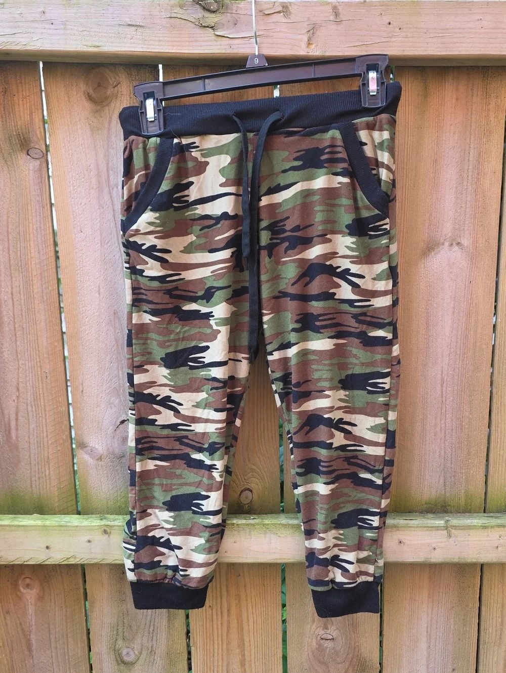 Kids Camo Jogger Pants - Green Camo